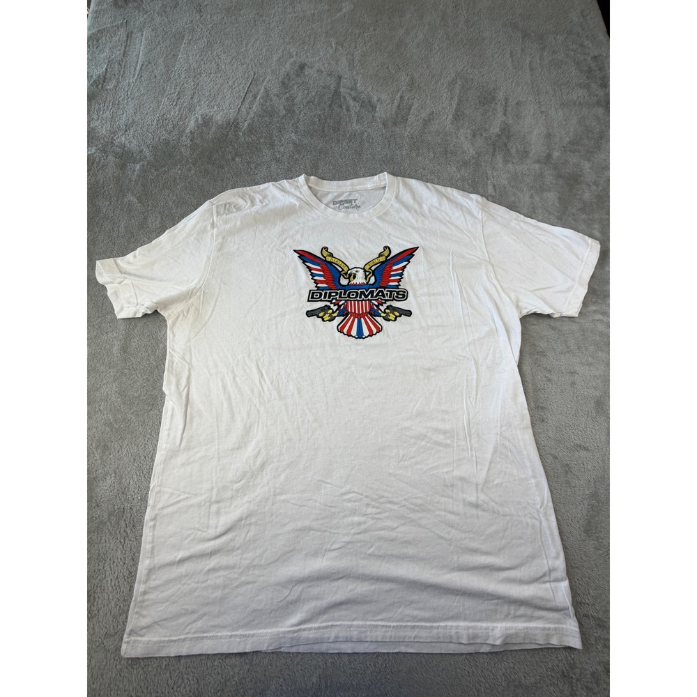Dipset Couture T Shirt Mens XL White Diplomats Eagle Graphic Hip Hop Tee